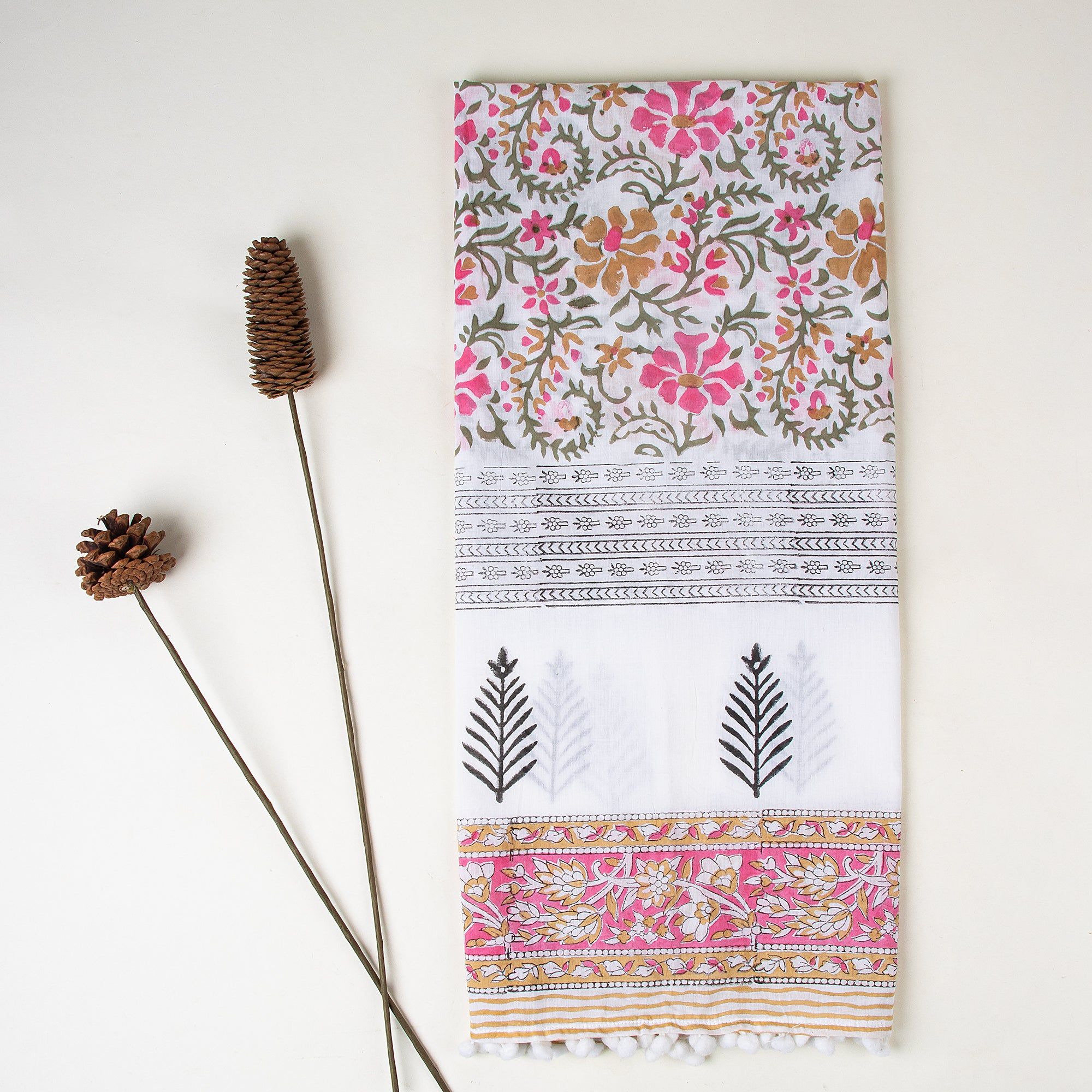 Stylish Handmade Block Print Stole For Women